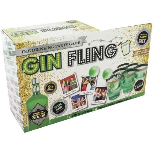 Kamparo Gin fling drankspel 16-delig