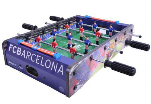 Reydon voetbaltafel FC Barcelona 50,5 x 37 cm hout paars/groen